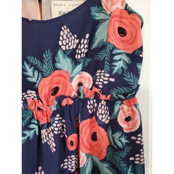 Paper Crown + Rifle Paper Co. Collab Spanish Rose Posey Bouquet Dress, Size SP - Picture 3 of 10